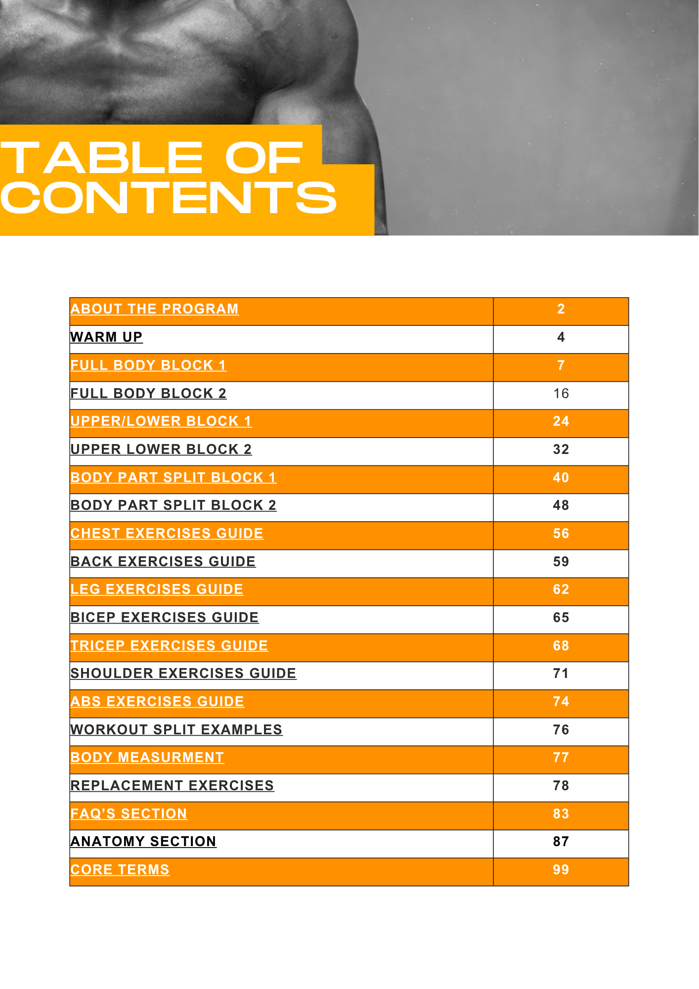 Full Body Program – Strength, Endurance & Balance